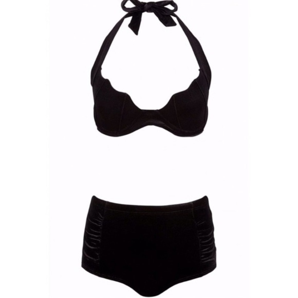 ISO!! Killstar Ghoulina Velvet Bikini Two Piece Swimsuit Set